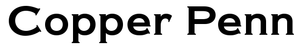 Copper Penny DTP font preview